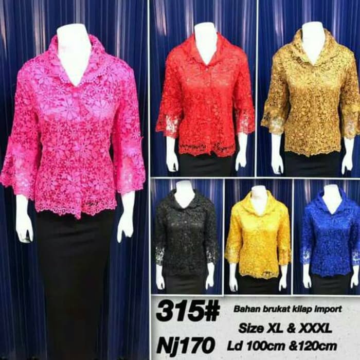 Blouse Brokat / Blouse Brukat / Atasan Brukat / Atasan Brokat