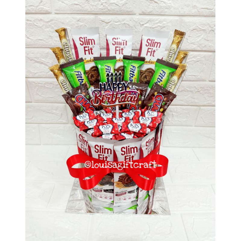 

Snack tart slim fit/kue ulang tahun dari snack