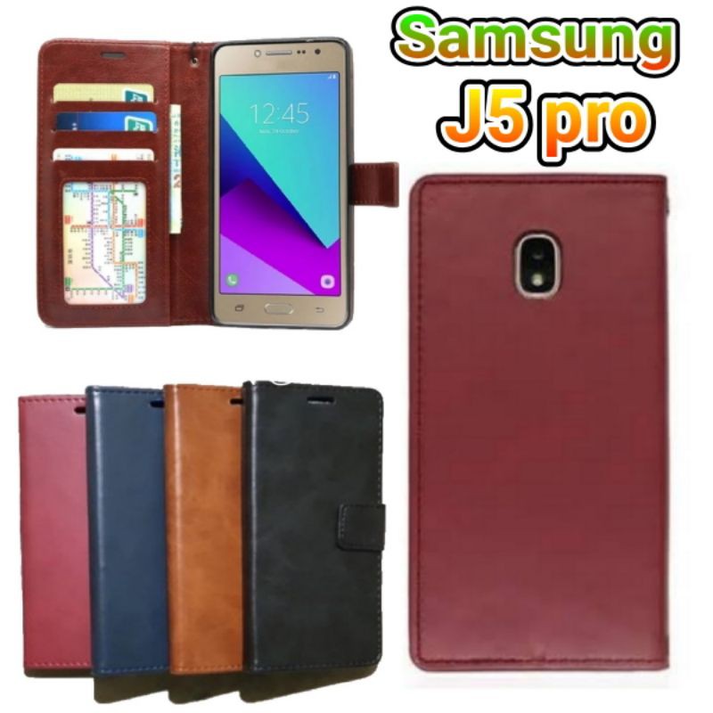 flip case dompet samsung j5 2015 / j5 pro