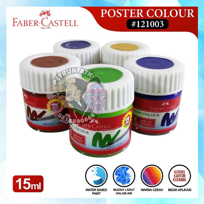 Faber Castell Cat  Poster 15ml Poster Colour Alat Tulis 