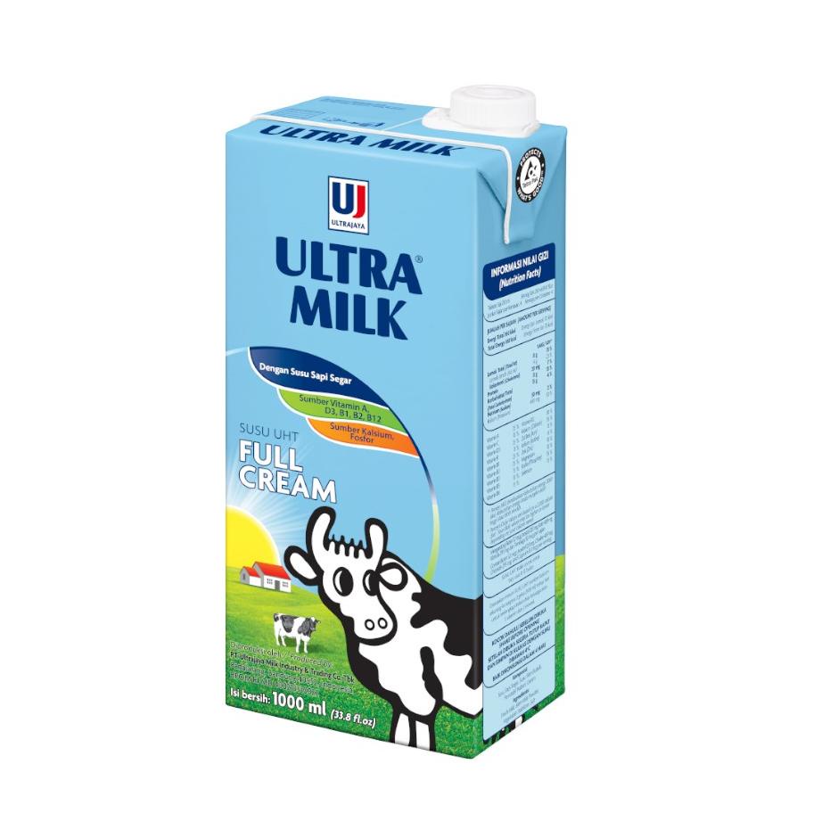 

ucmf Ultra Milk Susu UHT Full Cream 6x1000ml m47➸