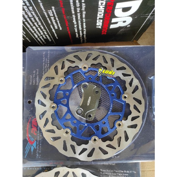 Disc Brake Cakram Piringan PSM Titanium Kembang 300 mm Floating Jupiter Fizr F1zr Rxking Mxking not Moto1 TDR-Mxking blue 300mm