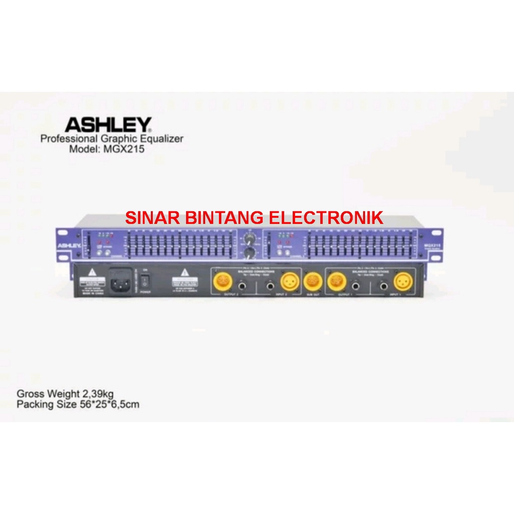 EQUALISER ASHLEY MQX 215 / ASHLEY MQX215 ORIGINAL