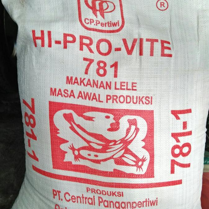 Pakan ikan lele nila Pelet Hi pro-vite 781 - 1 1 Karung full
