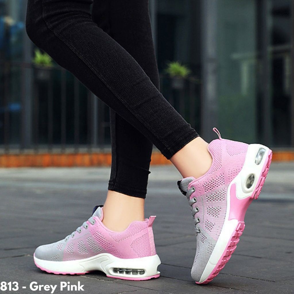 Gypsy - Double Bounce Sepatu Sneakers Runner Wanita Slip On Import Sport Nyaman Olahraga Ringan X813