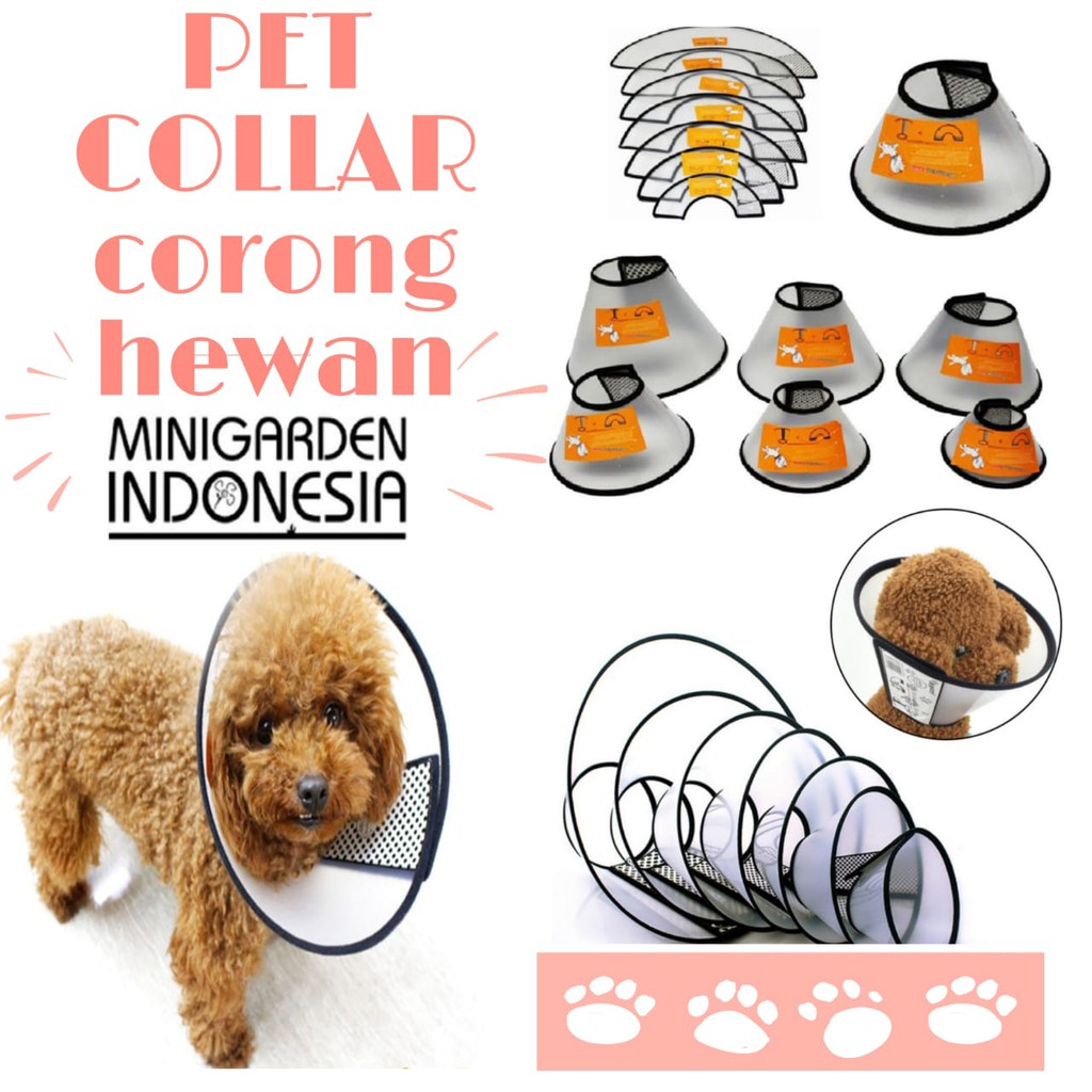 PET COLLAR CONE anjing kucing Corong Penutup Leher Kepala Anti Bite elizabeth Pet Protector Cover