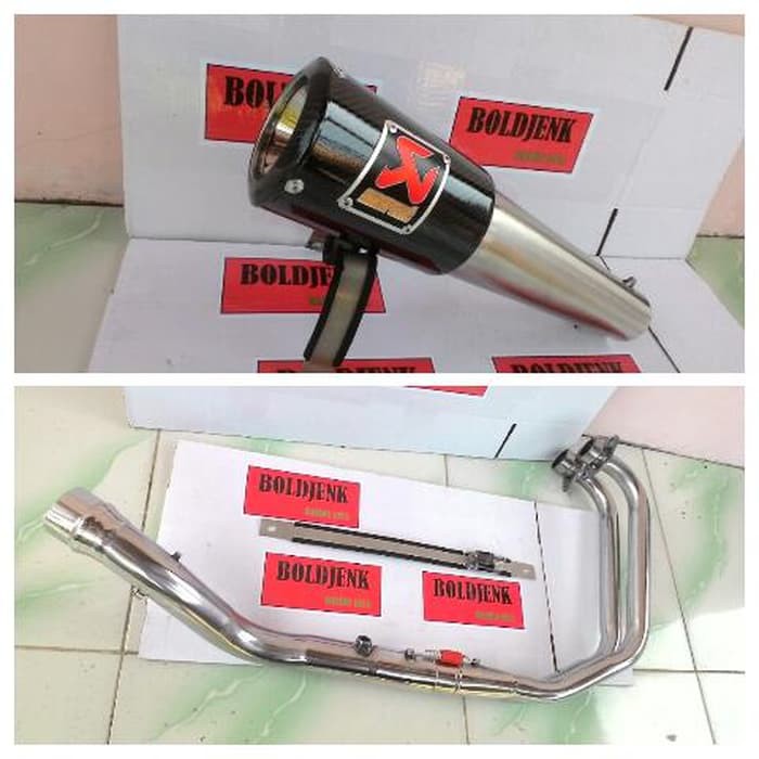 Knalpot racing AKRAPOVIC GP rossi fullset Mt25/R25 dll