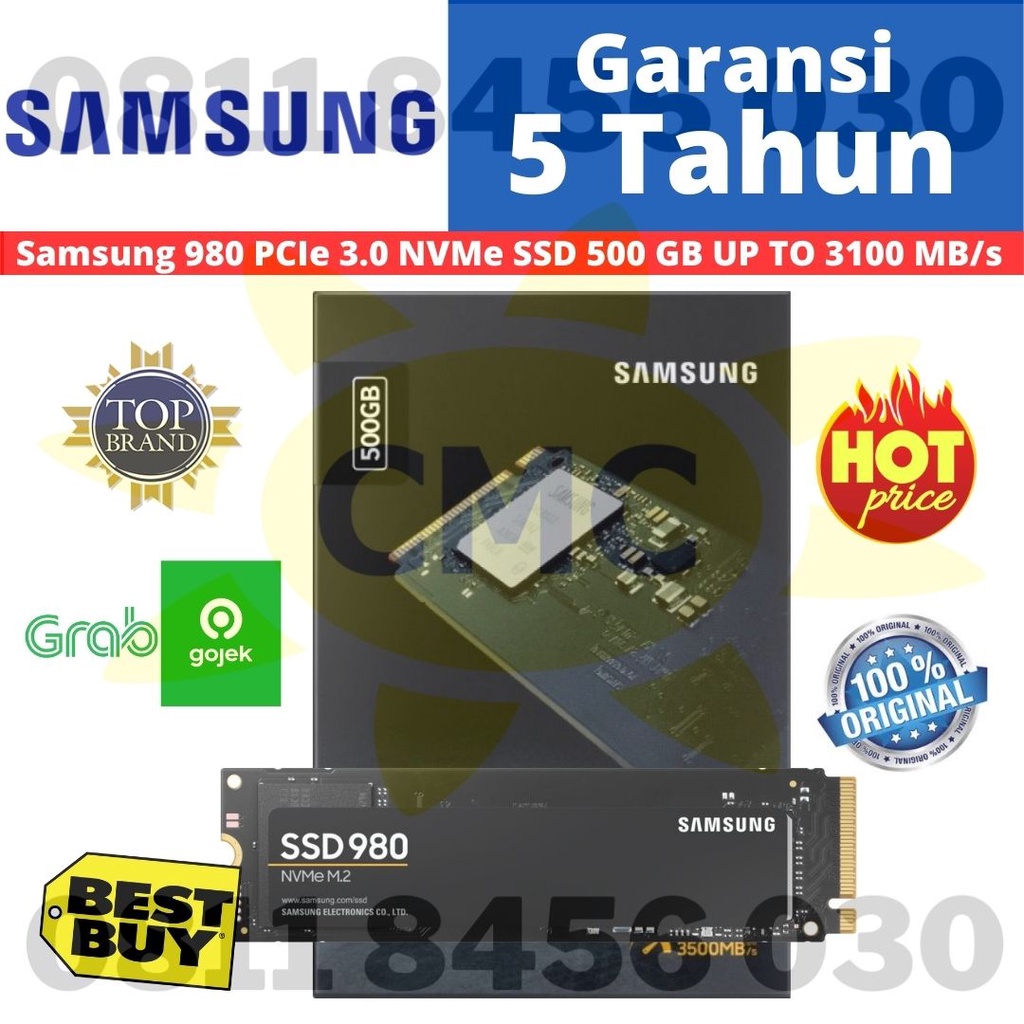 SSD SAMSUNG 980 NVMe M.2 M2 500GB Up To 3100 MB/s ALT 970 EVO PLUS