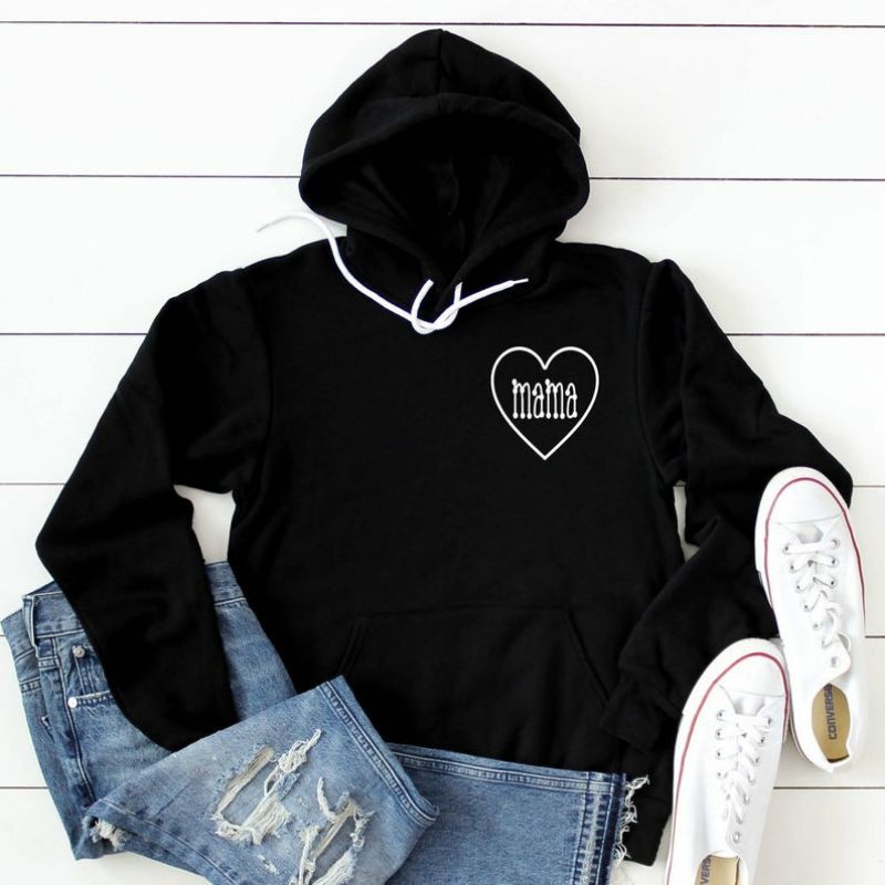 Jaket Hoodie LOVE MAMA Big Size S - XXXXXL(6XL) Sweatshirt OVERSIZE Wanita BIGSIZE JUMBO Gift For Mom Sayang Ibu Bunda M L XL XXL 3XL 4XL 5XL