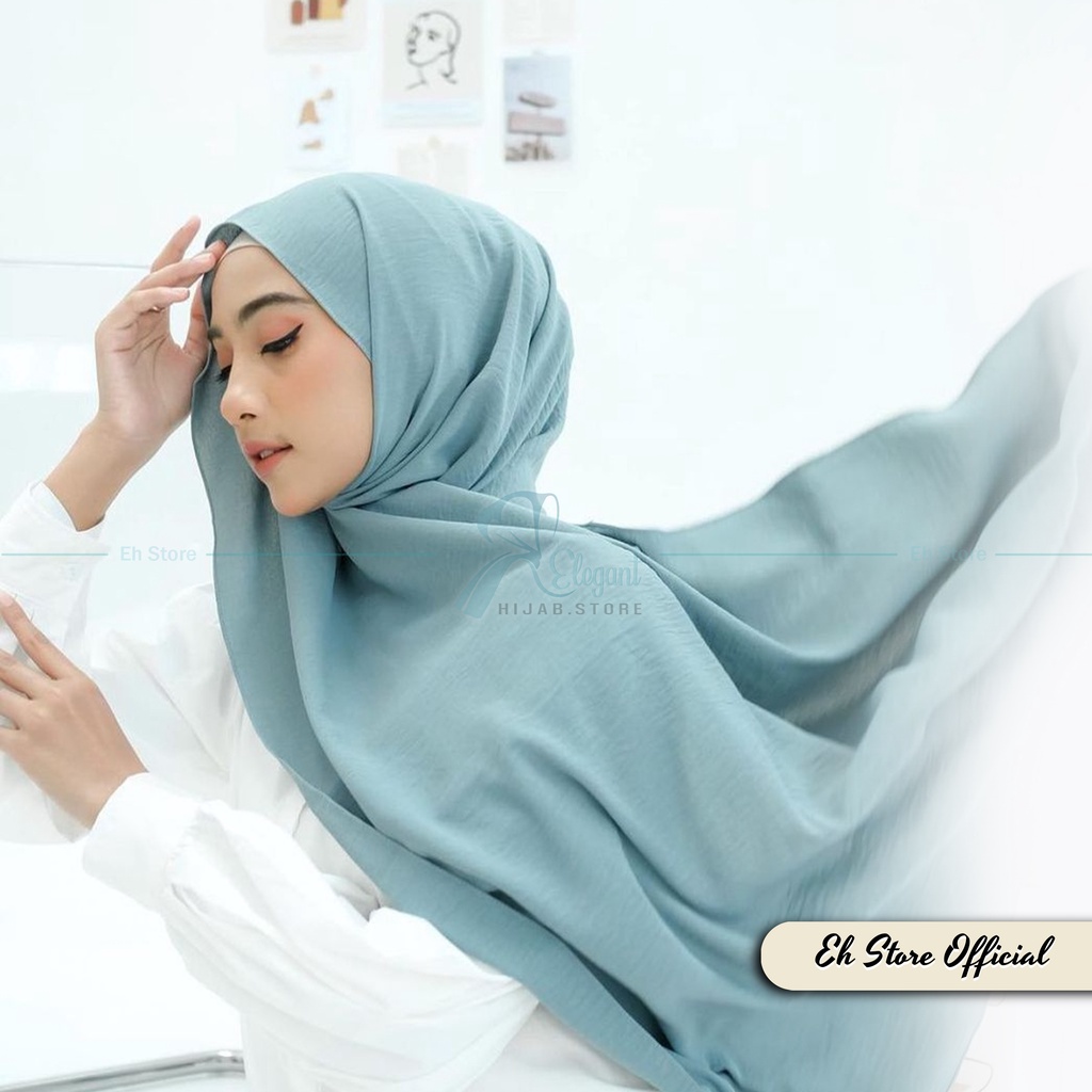 PASMINA / PASHMINA CRINKLE AIRFLOW PREMIUM 175 X 75 CM JAHIT TEPI