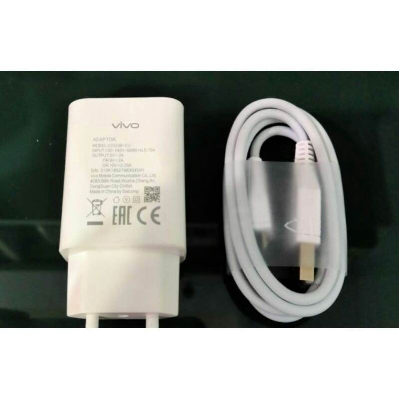CHARGER VIVO Y15 Y17 Y19 Y83 V FAST CHARGING USB MICRO ORIGINAL 100% 2A 9V