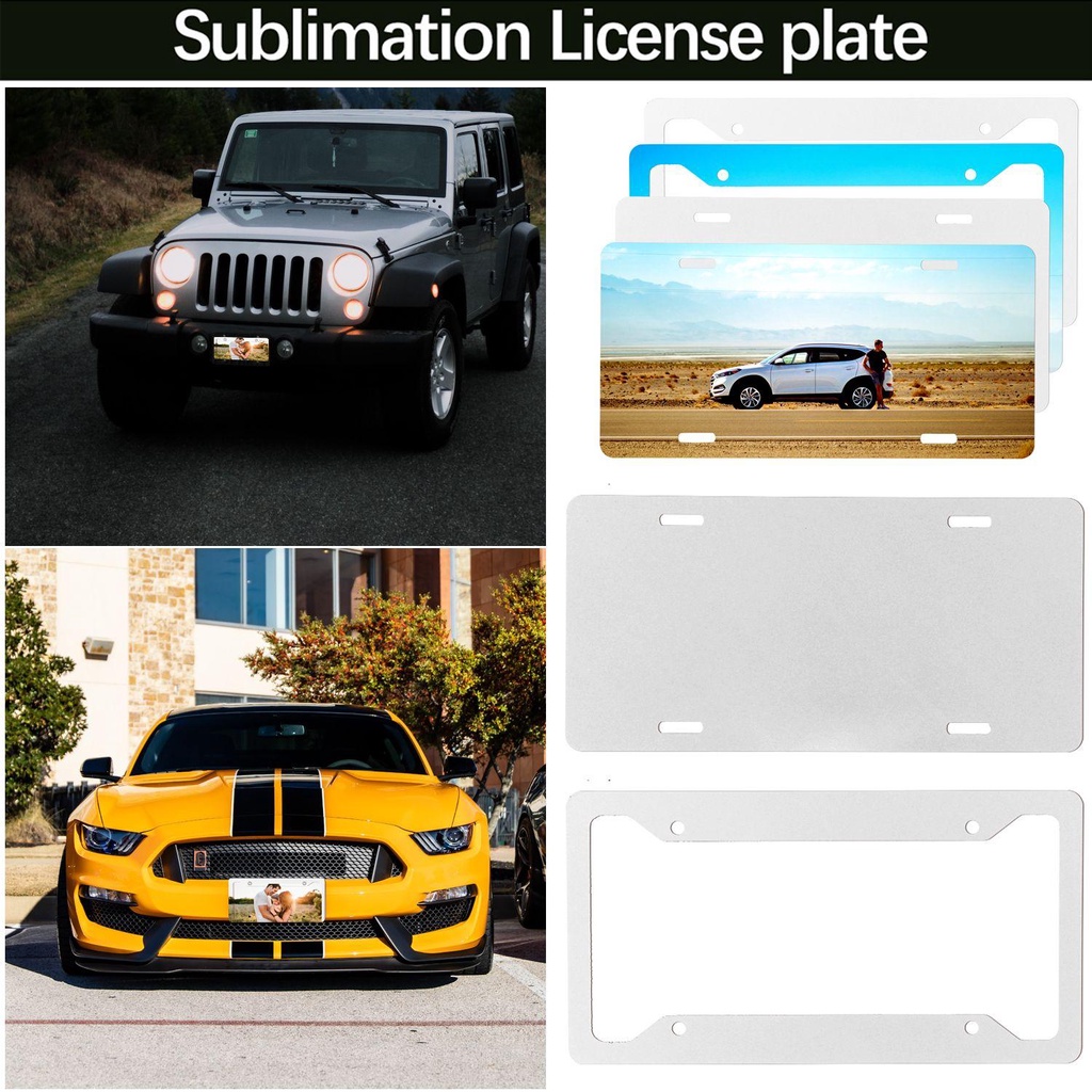 Plat Nomor Sublimasi Nanas Praktis Custom Personalized Car Tag Blank License Plate