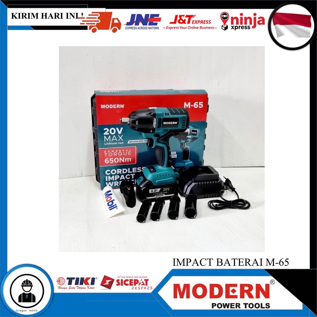 MESIN IMPACT DRILL MODERN M-65 / IMPACT CORDLESS WRECH M 65 / IMPACT CAS M65 / IMPACT CHARGER TANPA 