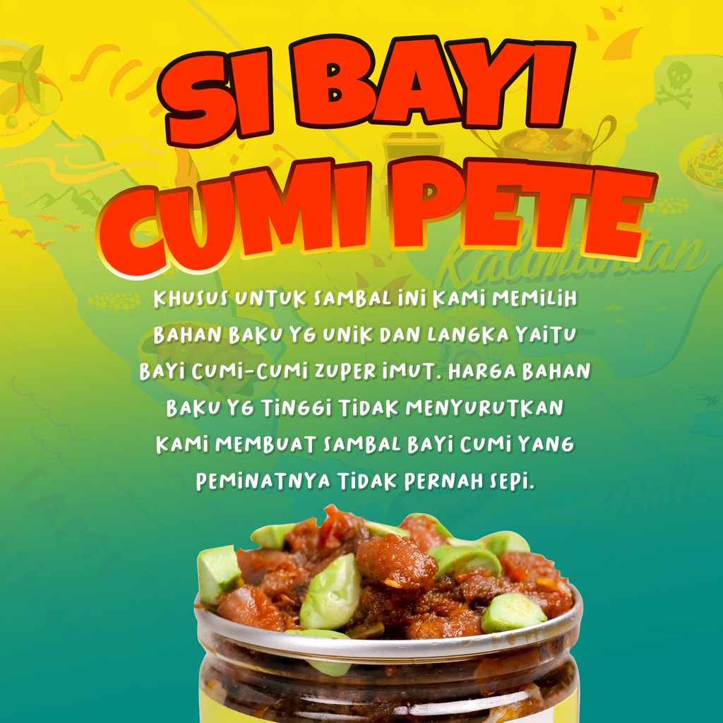 [GROSIR] Sambal Baby Cumi PETE ( Ori , Pedas Normal )