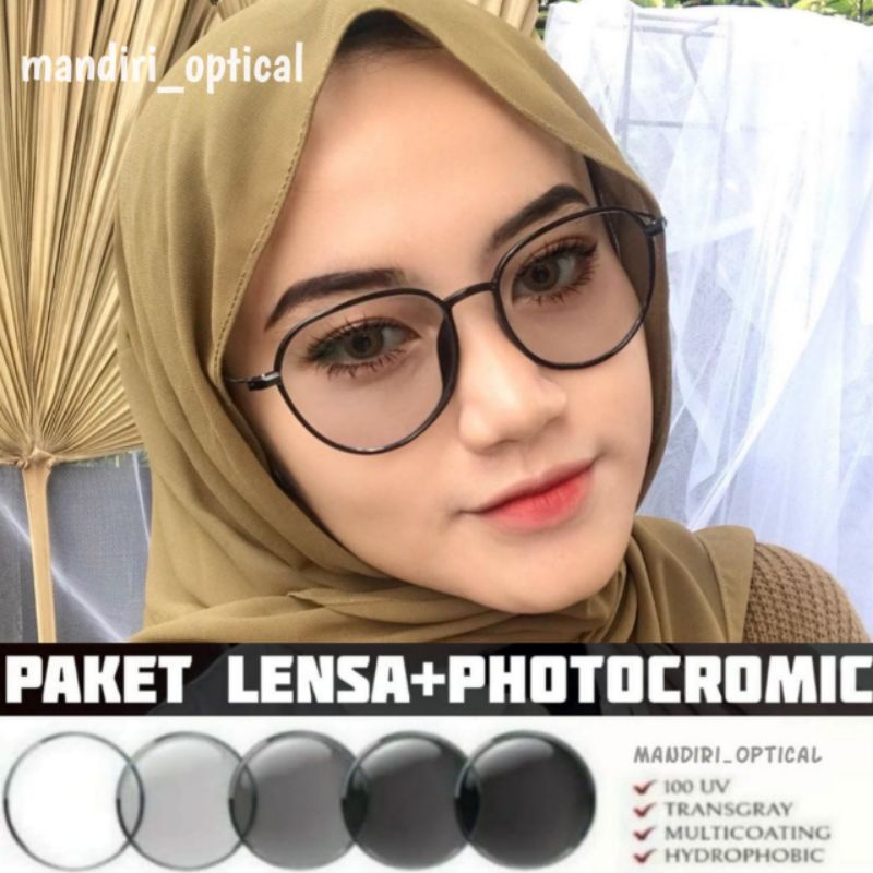 COD kacamata minus (Paket frame+lensa) | kacamata Photocromic | kacamata antiradiasi | kacamata wanita | kacamata murah | gratis lensa antiradiasi | frame 2190