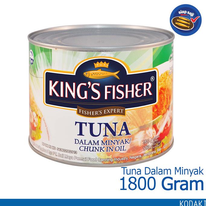 

vaargavaldian5678 King's Fisher Tuna Minyak Nabati 1800g Tuna in Oil Daging Tuna Kaleng TERLARIS TERPERCAYA ORIGINAL