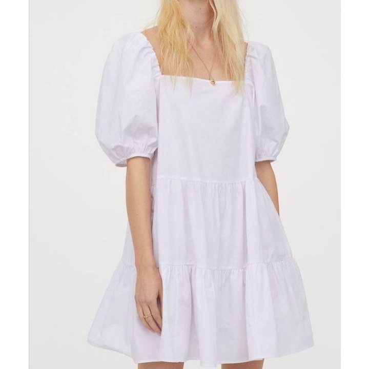 Savana Beachwear -  TERAZZO DRESS puff sleeve wanita fashion korea tier dress