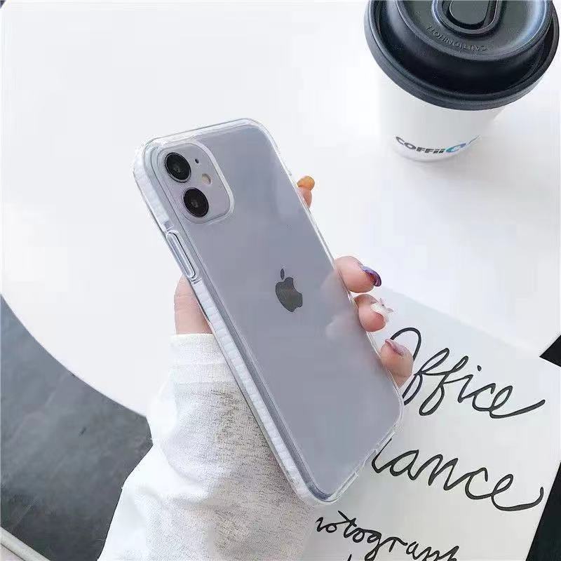 Soft Case Tpu Transparan Shockproof Cover Realme C11 C12 C15 C25 C17 C3 C1 6i 5i 7i 5 5s 6 6s 7 Narzo 30a 20 20pro-Y2（White）
