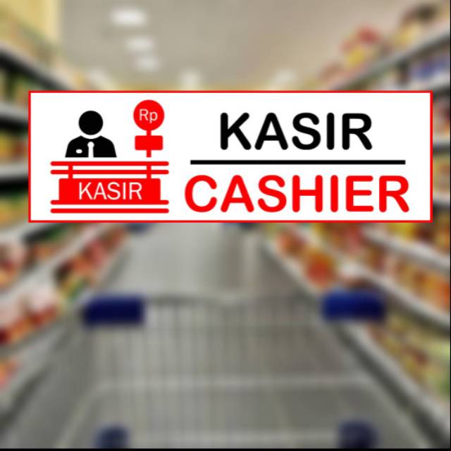 

STIKER PETUNJUK INFORMASI KASIR CASHIER WALL STICKERS