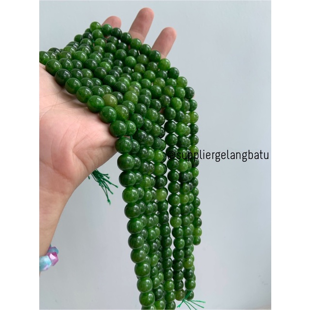 batu black jade aceh serat muda 10mm renceng kalung gelang akik giok bahan kalung gelang anting strap mask kerajinan tangan craft citayam fashion week etink vintage elegan bali manik crystal perhiasan