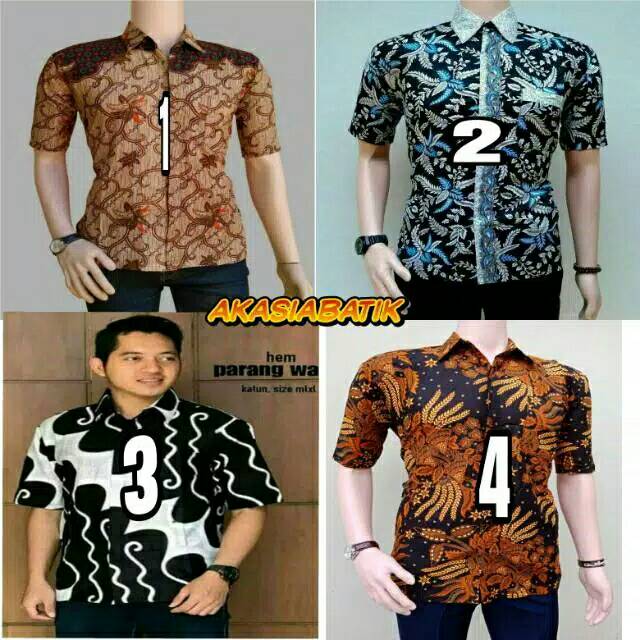 kemeja Risna Batik HRB026 lengan pendek A1