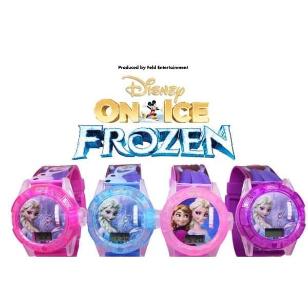 Parling Laris! JAM TANGAN ANAK PEREMPUAN MUSIK LASER PROYEKTOR FROZEN ELSA LAMPU Low Price!