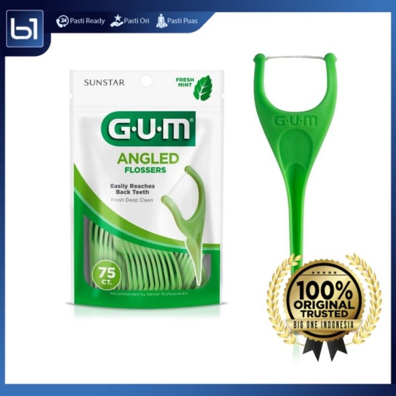 Benang Gigi GUM Ortho, Gum Flosser EezThru 898 Benang Celah Gigi Fresh