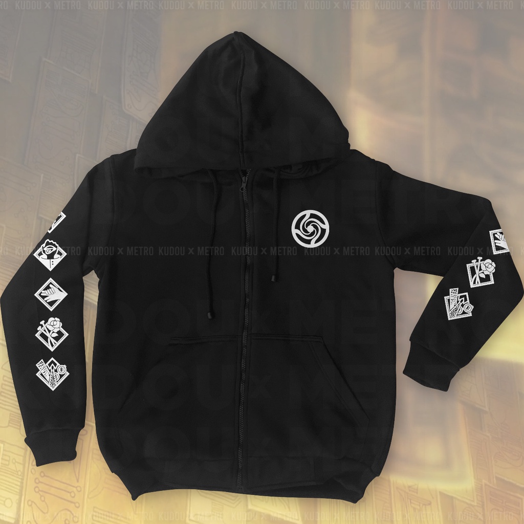 Jaket Jujutsu Kaisen Logo Black Anime Manga Premium Unisex