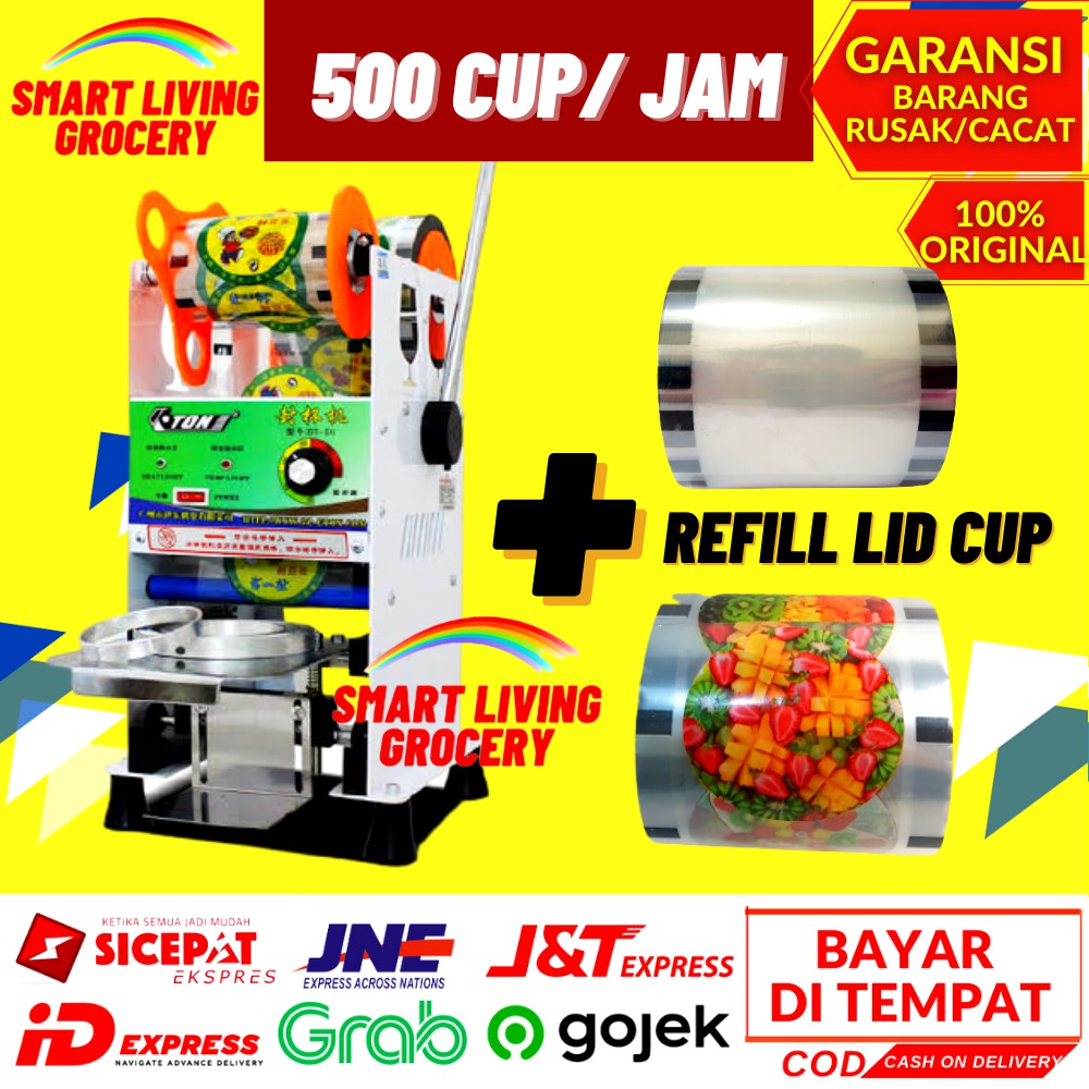 MESIN CUP SEALER ETON D1 Machine Press Gelas Plastik Eton D-1 Murah Press Kemasan Cup Plastik 22 Oz