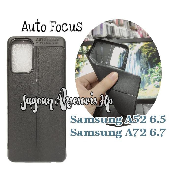 AutoFokus Samsung A52 4G 5G A72 Leather Soft Case AUTOFOCUS Motif Kulit Jeruk