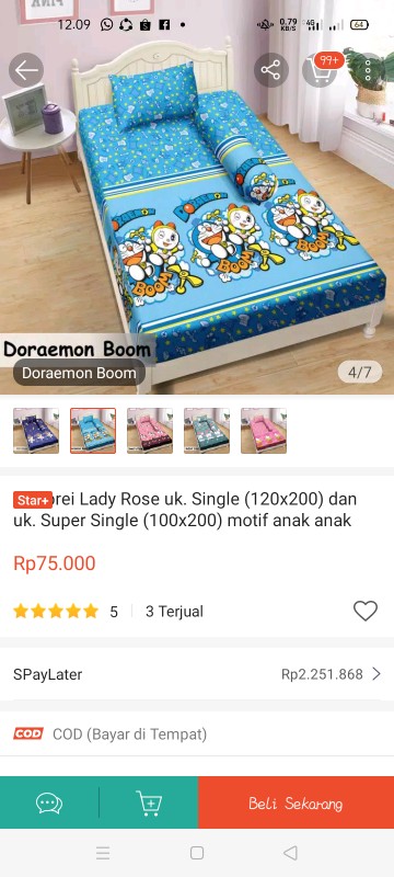 Bedcover Lady Rose Flat Uk. King (180x200)cm & Uk. Queen Motif Classic Louis, Gc, Aurelia, Gisel