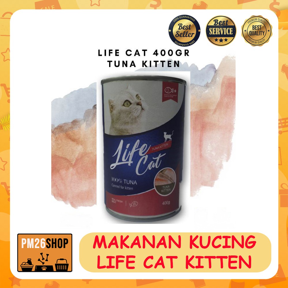 Cat Food Makanan Kucing Life Cat Kitten Kaleng 400 Gr