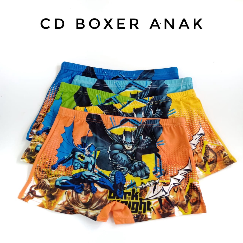 Celana Dalam BOXER Anak COWOK Bahan KATUN Nyaman Motif Keren