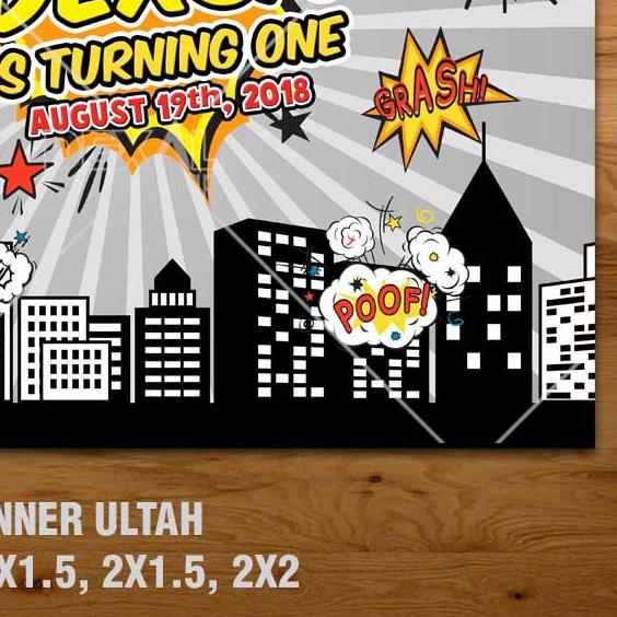 ▼ BATMAN BANNER/ BACKDROP/ SPANDUK ULANG TAHUN UL-TAH ✳