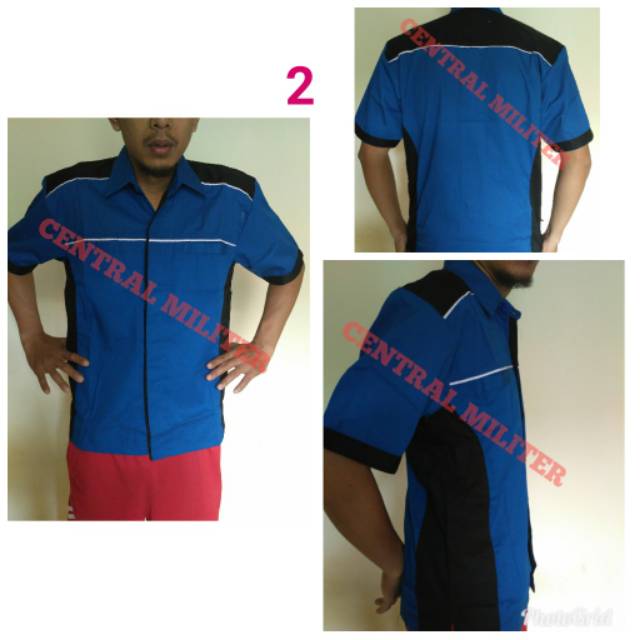 Kemeja Kerja/ Seragam Kantor / Baju Crew/ Kemeja Kombinasi  Seragam Kerja