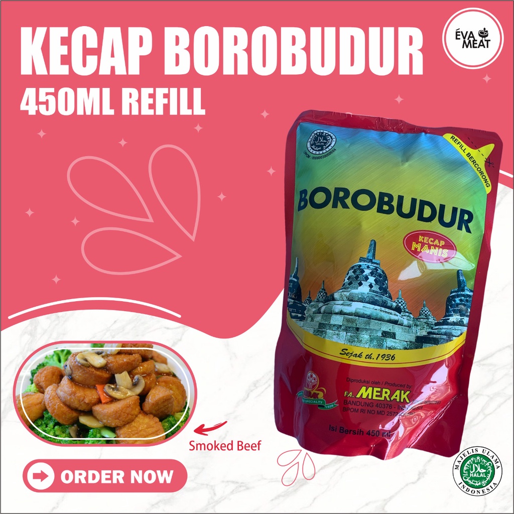 

Borobudur kecap manis pouch 450 ml / kecap manis refile / kecap kedelai manis / kecap borobudur / kecap refill / kecap / kecap manis