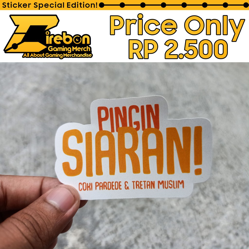 

Sticker Stiker Pingin Siaran Majelis Lucu Indonesia MLi