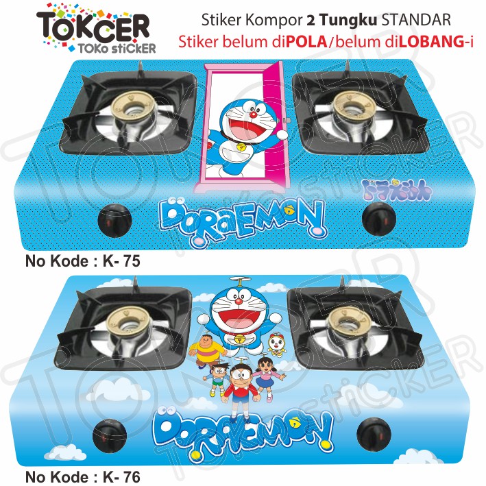 Stiker Kompor 2 Tungku DORAEMON