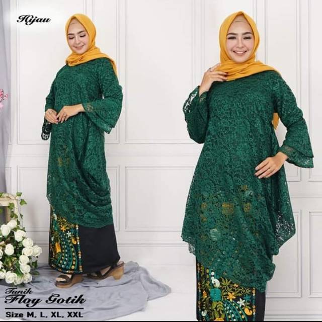 ATASAN KEBAYA BRUKAT /KEBAYA BROKAT MODEL TUNIK /ATASAN KEBAYA BROKAT MODEL TUNIK /KEBAYA BRUKAT