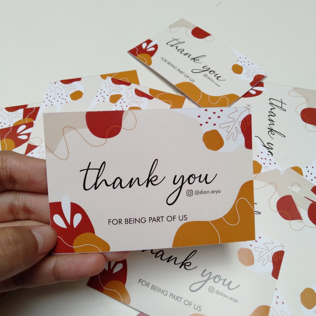 

THANKS CARD/ THANK YOU CARD OLSHOP