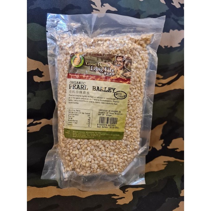

Organic Pearl Barley ( Organik Jali Jali ) 450gm
