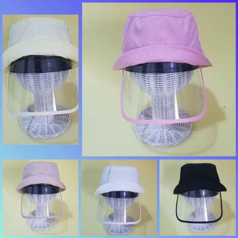 Topi Face shield bayi anak / bucket hat baby kids Topi kupluk