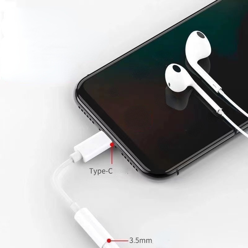 Kabel Adapter Konverter Audio Headphone 3.5mm Tipe c Untuk iphone Android