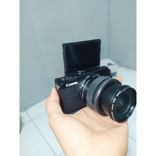 CANON EOS M100 KIT + LENSA FIX YONGNUO 50mm + ADAPTOR MEIKE + BONUS