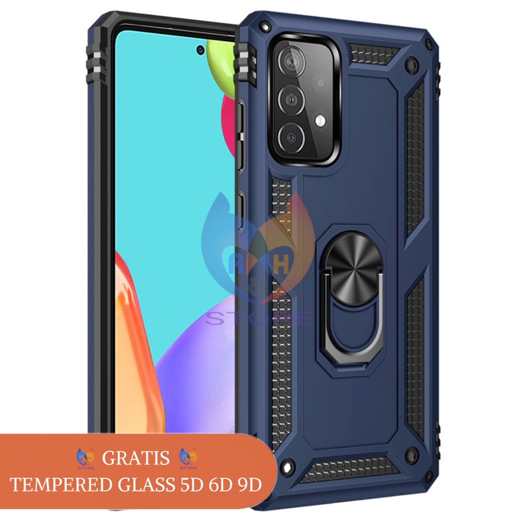 PROMO Case Samsung Galaxy A32 4G A32 5G A52 A52s 5G A72 Hardcase 360 Military Kickstand Magnetik TPU