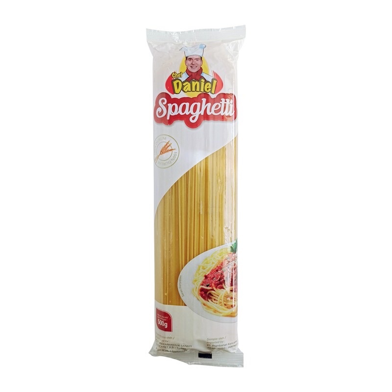 CHEF DANIEL SPAGHETTI 500 GRAM - PASTA INSTANT SPAGETI GANDUM Turkey premium