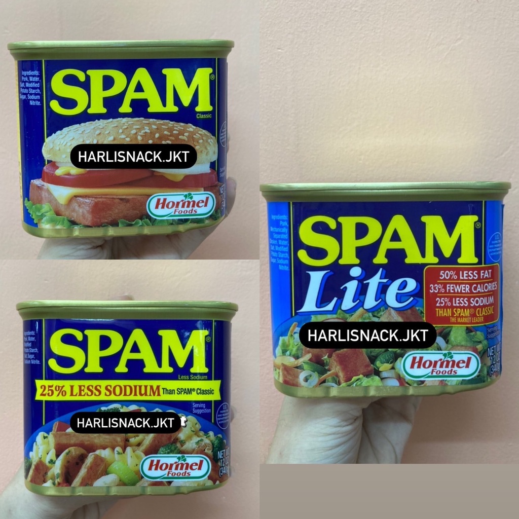 

SPAM HONMEL FOODS CLASSIC / LESS SODIUM / LESS LITE