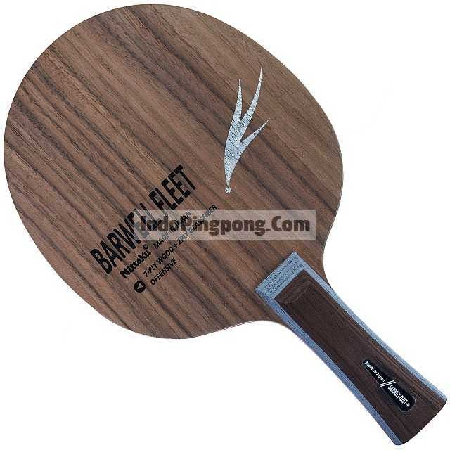 Nittaku Barwell Fleet ~ GlassFiber Blade Kayu Barwel Flit Flet