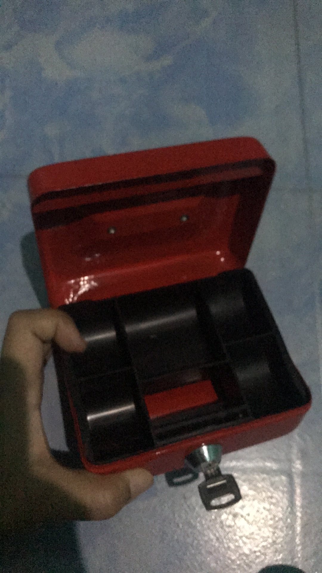 Cash Box Brankas Mini 125 X95 X 60 Mm Kotak Brangkas  Uang Perhiasan Besi Murah Deposit Box  500gr