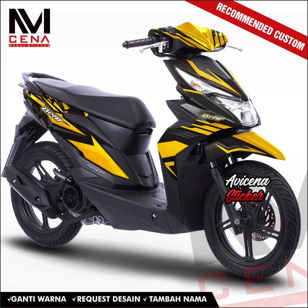 Decal Sticker Honda Beat Street Full Body 2017 2018 2019 Dekal Beat Esp Decal Beat Y Street